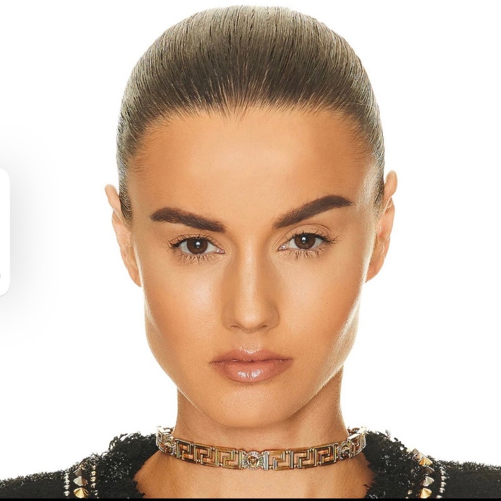 Medusa & FF Motif Choker Necklace